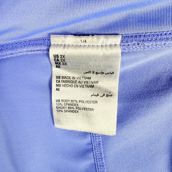 Ideology Purple‎ Tiered Skort Size 2X Activewear Beachwear Workout A Line - Picture 3 of 6